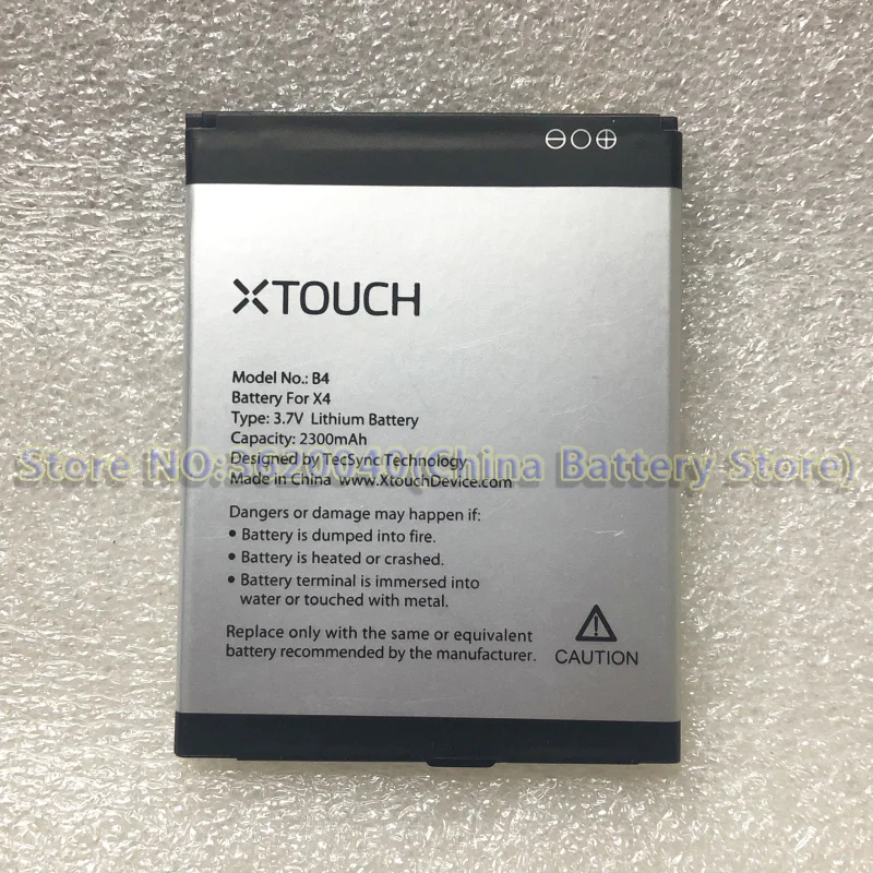 Сменный аккумулятор GND 3 7 V 2300mAh B4 для смартфона XTOUCH X4 Li Ion bateria полимерная