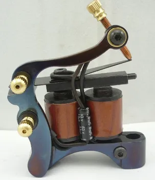 

5Pcs/lot Professional Handmade Tattoo Machine 10 Wrap Coils Iron Cast Frame Custom Tattoo Gun For Liner Shader HTM-6264