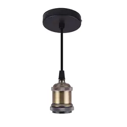 Потолочный светильник современный дизайн держатель лампы подвесной кулон для ресторан Хоум бар ретро люстра гнездо Алюминий Винтаж для E27