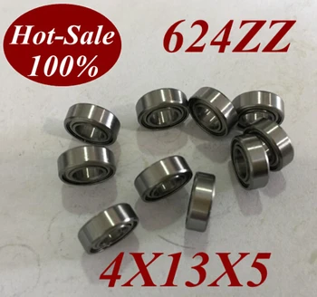 

500pcs Low noisy 624 ZZ 624ZZ 624Z 624-ZZ 4X13X5 MM Deep groove ball bearing micro miniature small bearing motor bearing