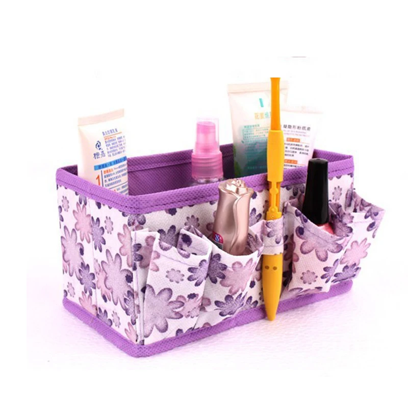 Organizer box makeup organizers Cosmetic Storage Box Bag Bright Color