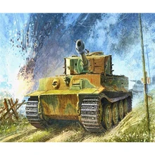5d diy на заказ Алмазная картина eigen foto Танк автомобиль Мандала Алмазная картина Полная площадь/круглые фильмы Рождество для украшения дома