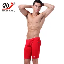 WJ Брендовые мужские Летний Пляжный Купальник с низкой посадкой облегающие Шорты купальные до колен