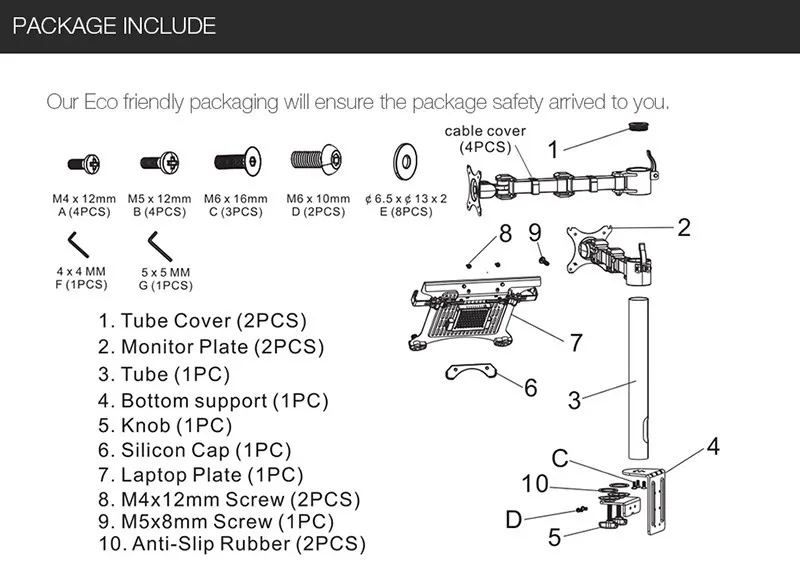 Pack parts