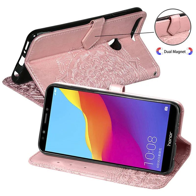 Чехол для huawei Honor 7A 7C Pro 6A 8S Honor 8A 10 9 Lite P кожаный умный флип-чехол для huawei P20 P10 P8 Lite Y5 Prime