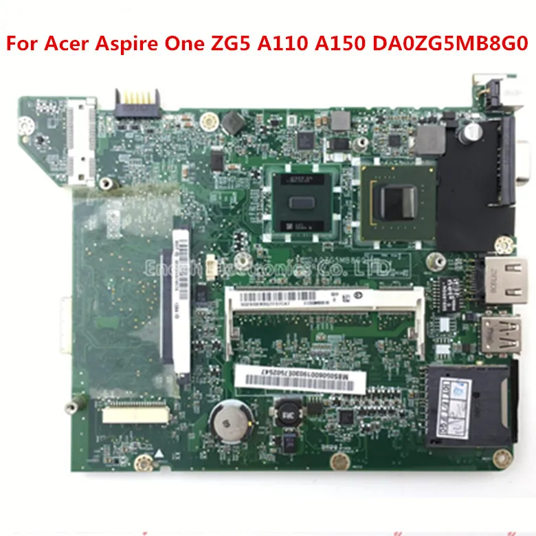 MOUGOL для acer Aspire One ZG5 A110 A150 DA0ZG5MB8G0 31ZG5MB0010MBS0506001 MB. S0506.001 материнская плата для ноутбука N270 Артикул