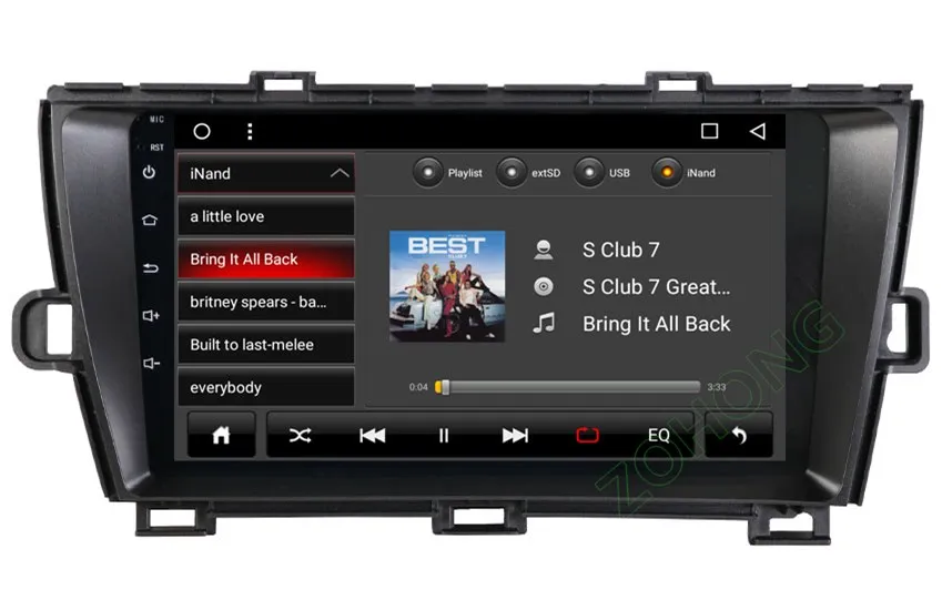 Top 9 inch PIP Octa 8 Core Android Car DVD Player for Toyota Prius auto Multimedia Navigation GPS Radio stereo FM bluetooth WIFI Map 22