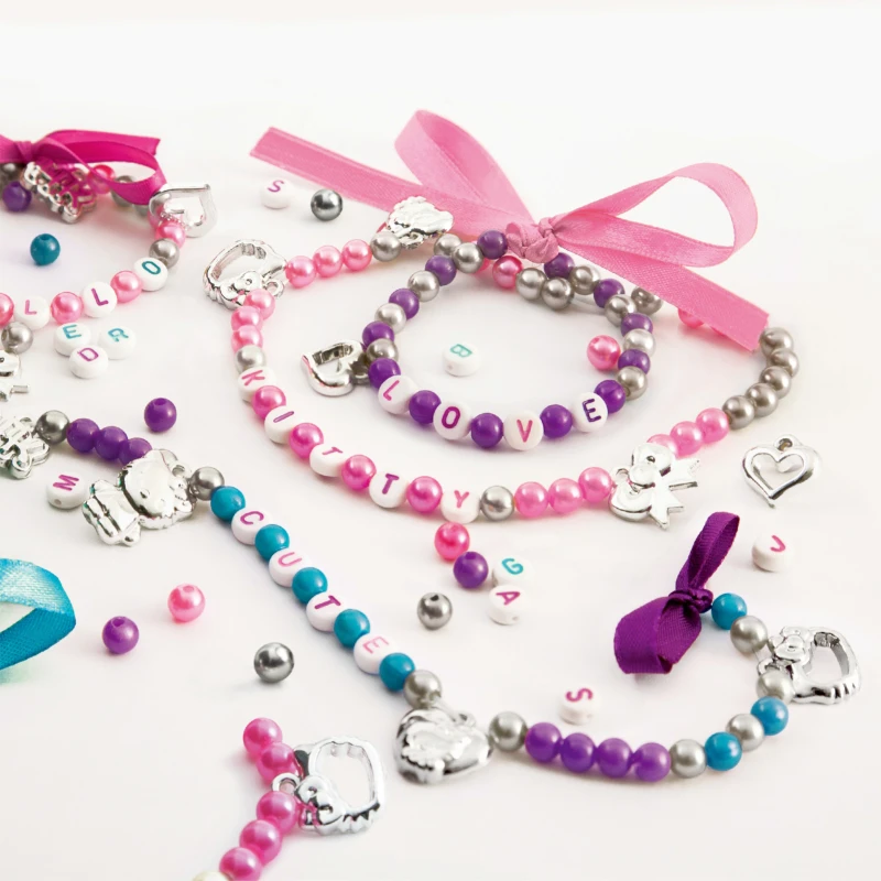 

HELLO KITTY personnalise tes bijoux 500+ perles/beads 24 charms tendance Alphabet trend jewelry for girls gifts
