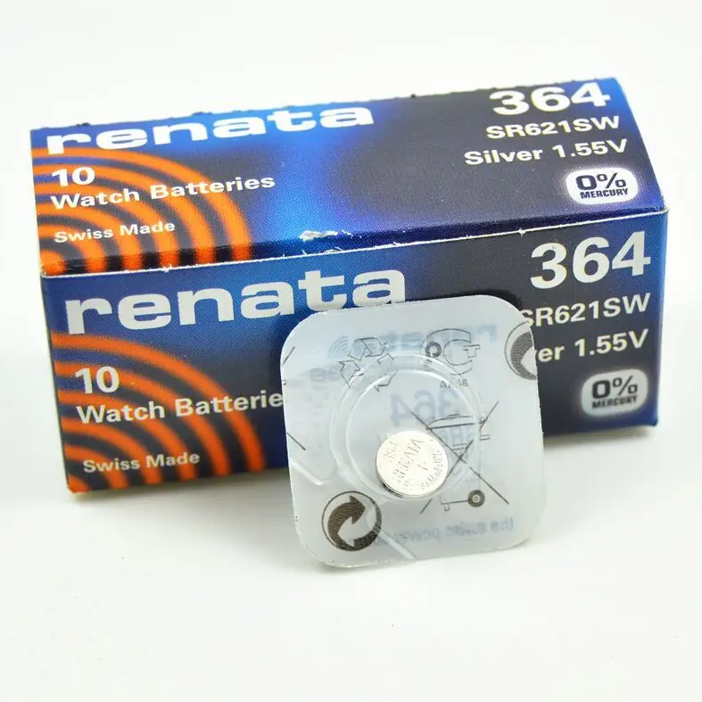 20xrenata серебристо оксидная батарея для часов 364 SR621SW 621 1 55 V 100% оригинальный бренд