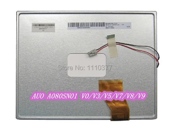 AUO 8.0 inch 262K TFT LCD Digital Screen A080SN01 V0/V3/V5/V7/V8/V9 800RGB (H)*600(V) |