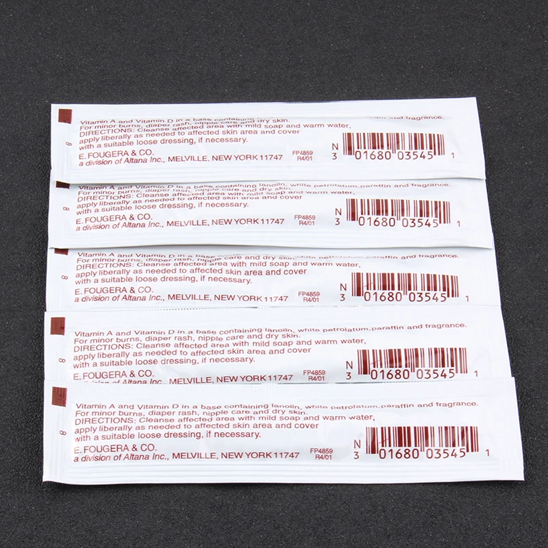 Murah Seksi 100 Pcs Fougera Vitamin Ointment Sebuah   D Anti Scar Tato Aftercare Krim untuk Tato Badan Seni Riasan Permanen perlengkapan Tato