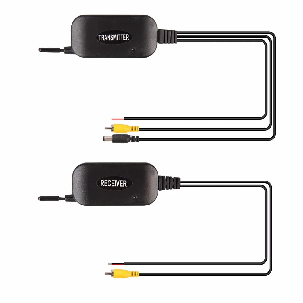 2.4 Ghz Wireless Rear View Camera RCA Video Transmitter & Receiver Kit