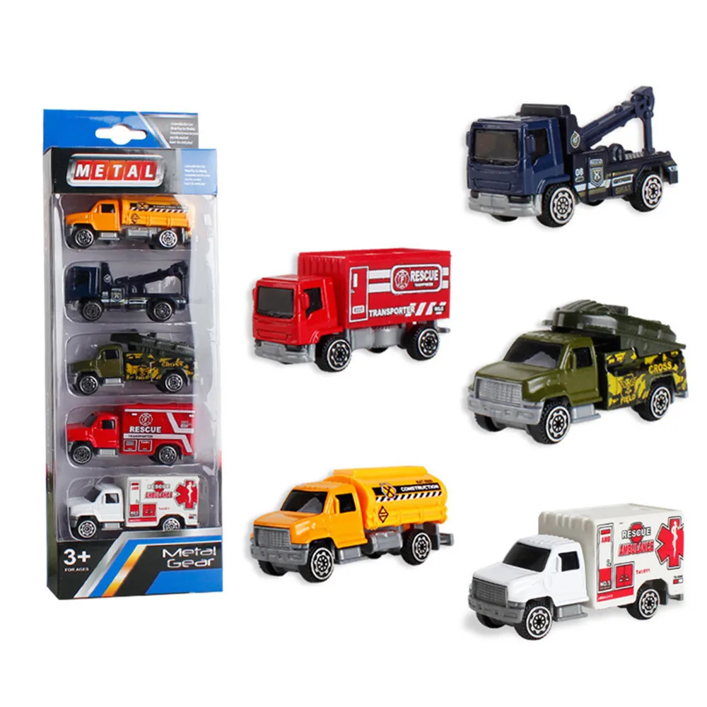 

Children Educational Toys Sliding Plastic Car Engineering Model Metal Suit Toy For Children Play T524