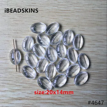 

New arrival! 20x14mm 485pcs/lot clear Acrylic oval shape charm beads #4647(Design as shown )