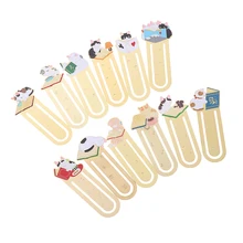 Милый Кот металлические закладки клип страница закладка Мультфильм поттеринг кошка Закладка инструмент школьные офисные канцелярские принадлежности