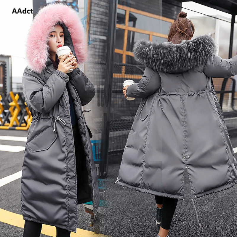AAdct 2018 Warm parkas women down jacket winter coat Cotton clothing female's long section thickening coat Coats