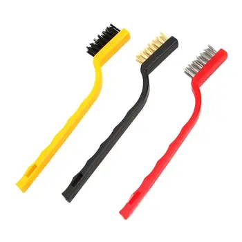 

3Pcs Gas Stove Brush Cleaning Wire Brushes Fiber Pan Wash Kitchen Scrubber Tool Metal Fiber Strong Decontamination