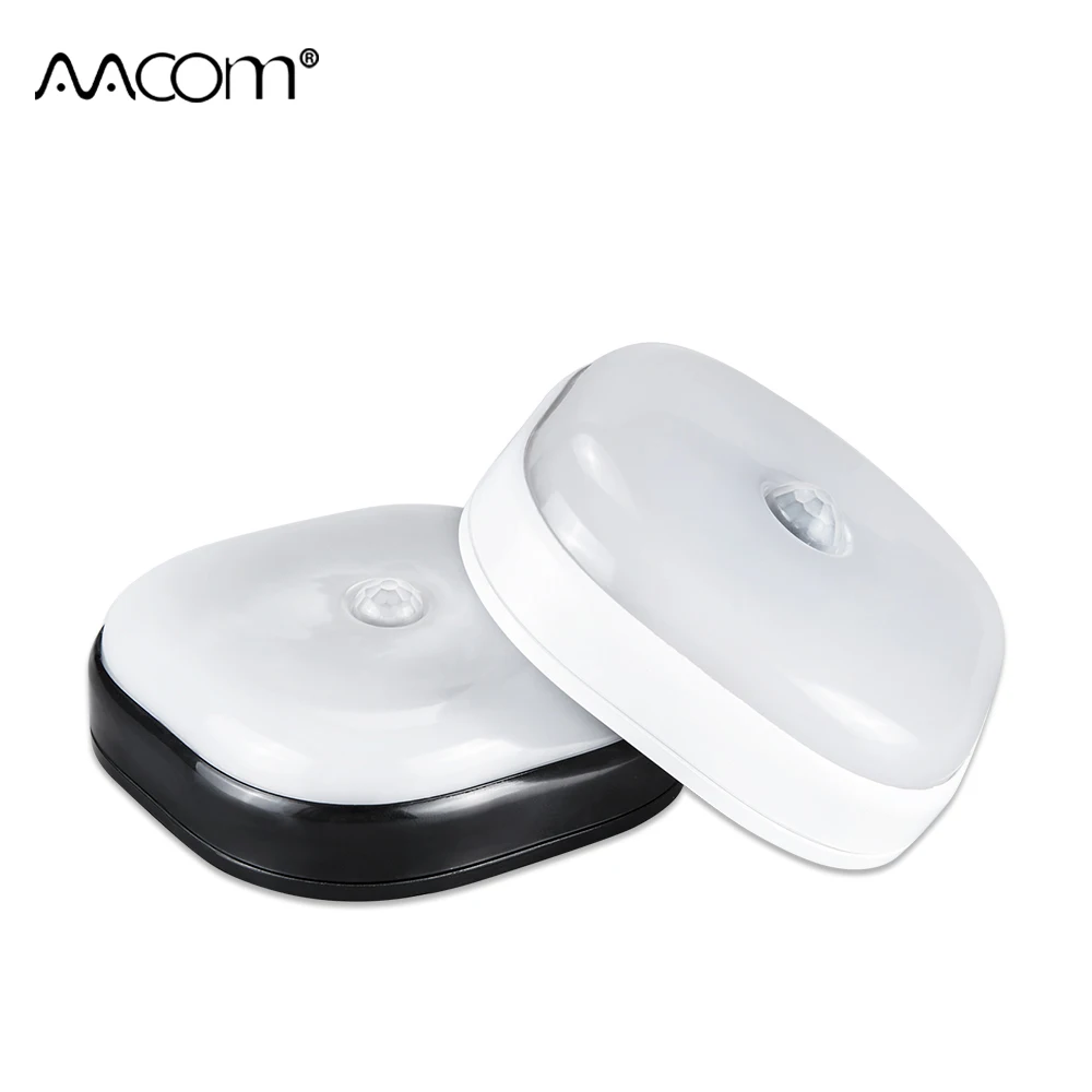 

LED Under Cabinet Lights With PIR Motion Sensor 2 Colors AAA Battery Operated Wireless Night Lamp For Stairs Bedroom Corridor