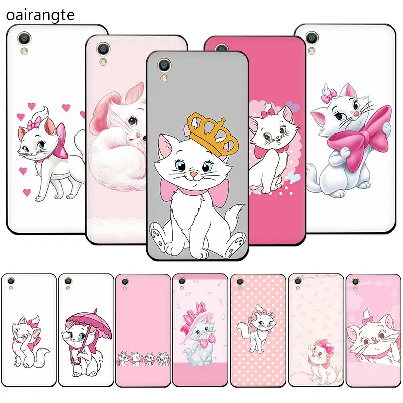 

Marie Cat Cartoon Soft TPU phone case for OPPO R17 R15 F11 Pro R11 R9 S A77 A73 A83 A7 A37 A59 A5