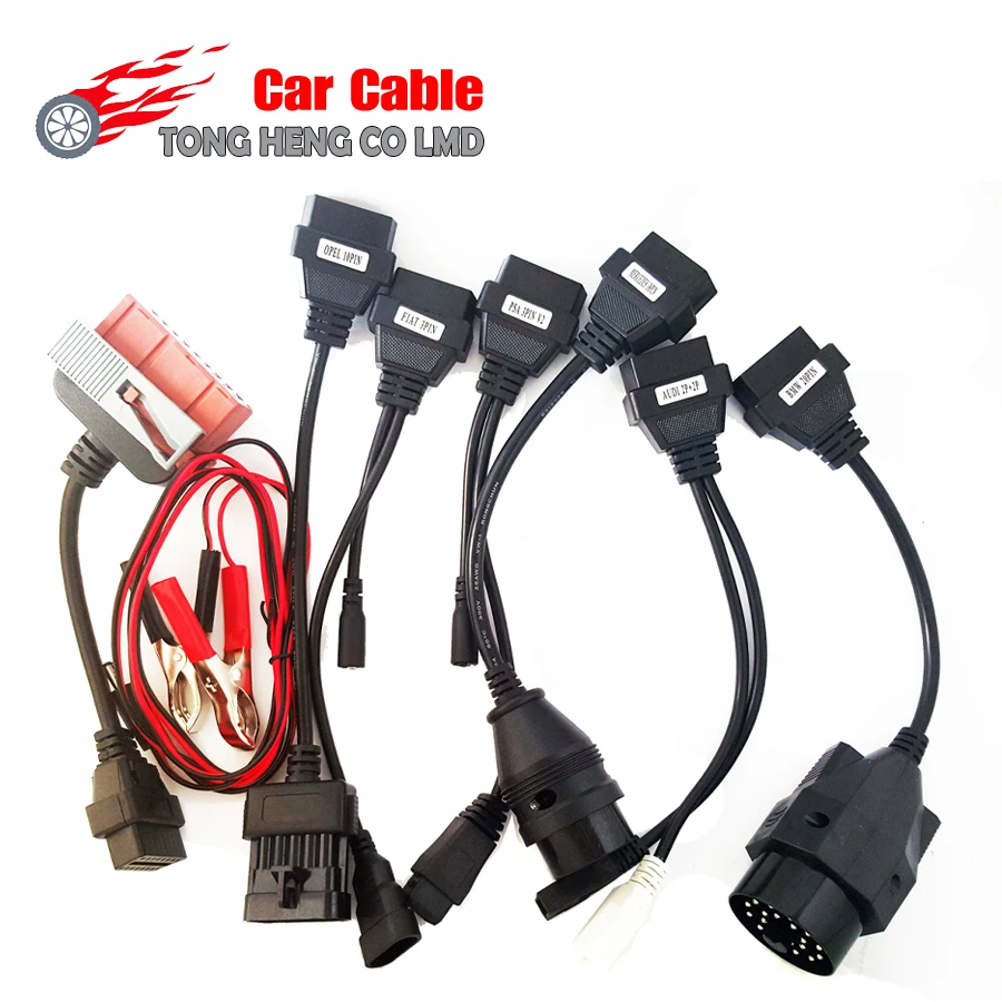 

Full Set 8 Car Cables for OBD2 Cables for VD TCS Pro Plus Car Cable Diagnostic Tool Interface OBD II Scanner Cable