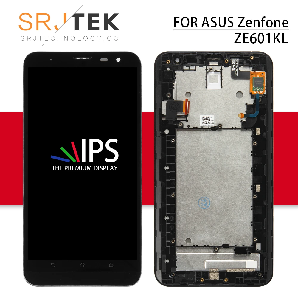 

For Asus ZenFone 2 Laser ZE601KL LCD For Asus ZE601KL Display Touch Screen Panel Digitizer Replacement parts With Frame Z011D
