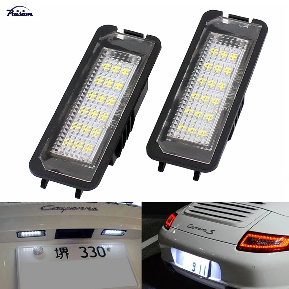 18SMD Canbus светодиодный комплект номерного знака для Porsche Boxster Cayman Carrera Cayenne 987/997/958