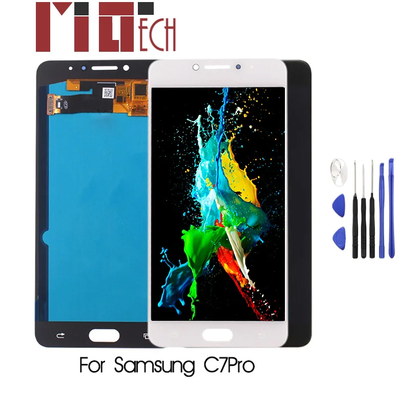 

5.7" AMOLED C7010 LCD For SAMSUNG GALAXY C7 Pro LCD Display Touch Screen Tested Digitizer Assembly For SAMSUNG GALAXY C7Pro