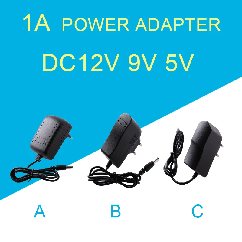 

AC 110-240V DC 12V 9V 5V 1A / 1000mA AC TO DC Universal switching power adapter supply charger US plug power conversion 1pc