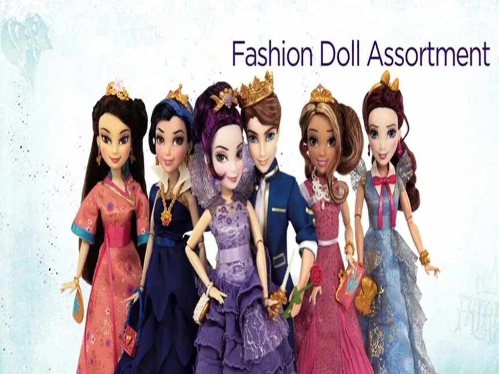 Tanie Wysokiej jakości Mal Carlos Evie Maleficent lalki mody stawów Cartoon rysunek modelu zabawki dla dziewczynek prezent klasyczne zabawki