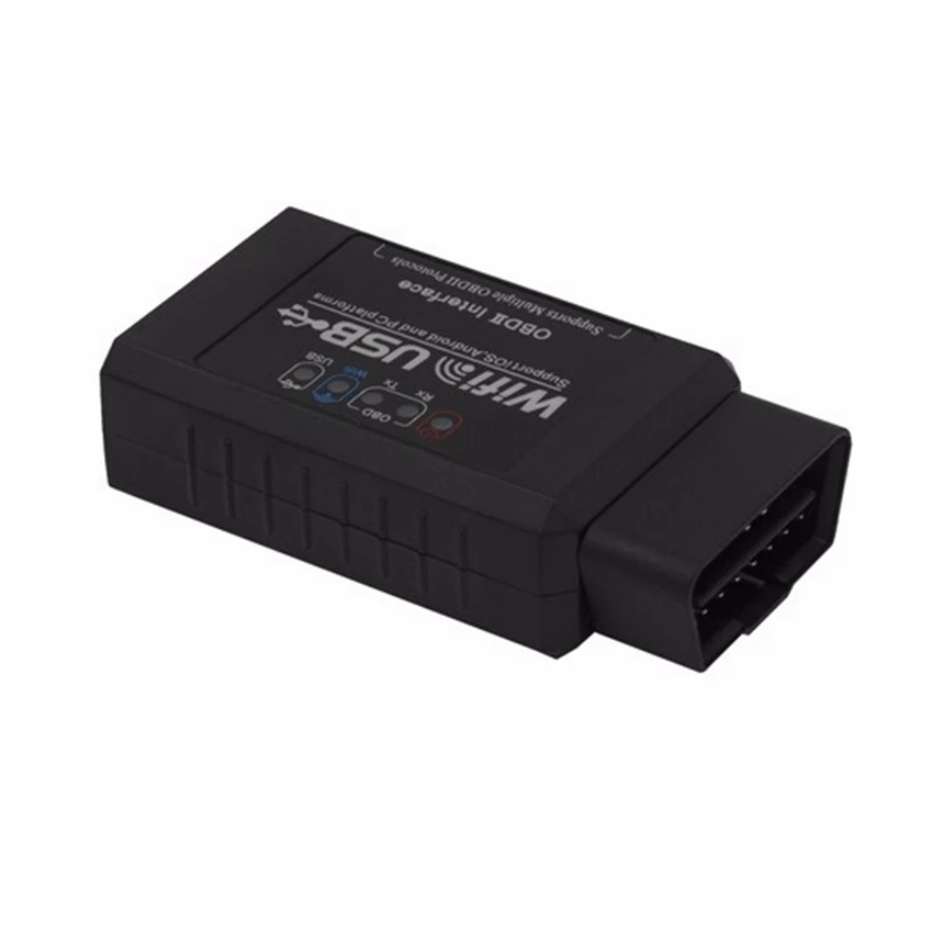 Беспроводной OBDII сканера автомобиль ELM327 WI-FI USB поддерживает все OBD2 протоколы работает Android Крутящий момент/iOS Системы/Windows ELM 327