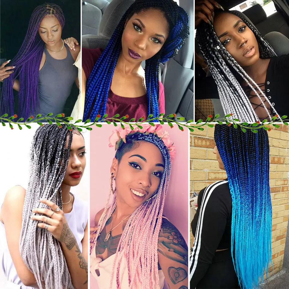 Beyond Beauty Box Braid Crotchet Braids Hair Extensions Synthetic