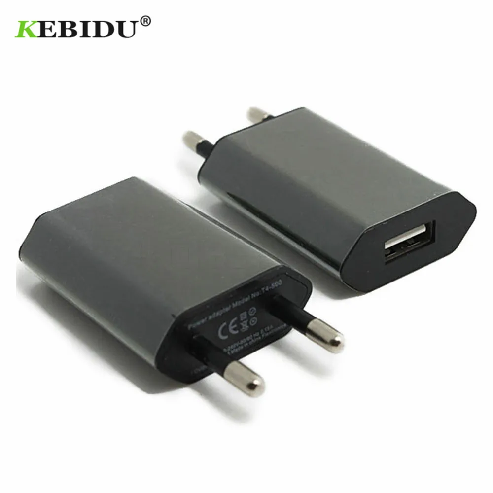 Зарядное устройство Kebidu с USB разъемом для ЕС/США 5 В переменного тока настенный