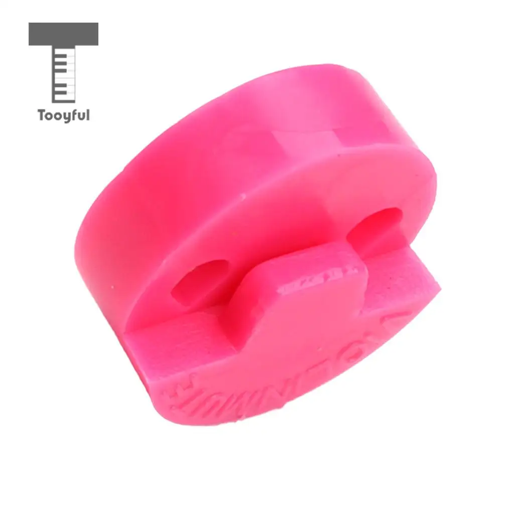 Tooyful Durable Rubber Violin Mute Sordine Silencer Pink DIY String Instrument Accessory for Violinist Beginner