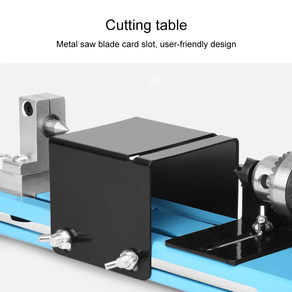 

150W Mini Lathe Beads Polisher Machine DIY CNC Machining for Table Woodworking Wood DIY Tool QJS Shop