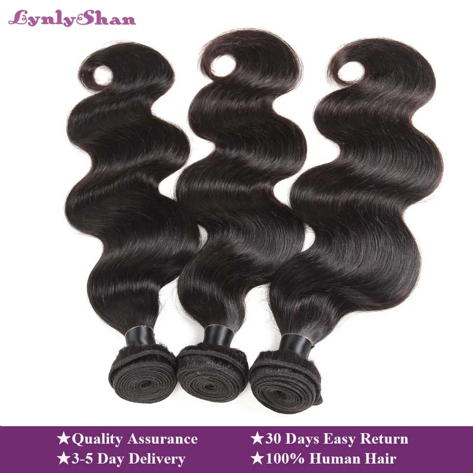 Lynlyshan Human Hair Brazilian Body Wave Bundles Remy Human Hair Extension 1/3/4 Piece Natural Colour 8-30 Inch Free Shipping Lynlyshan Human Hair Brazilian Body Wave Bundles Remy Human Hair Extension 1/3/4 Piece Natural Colour 8-30 Inch Free Shipping