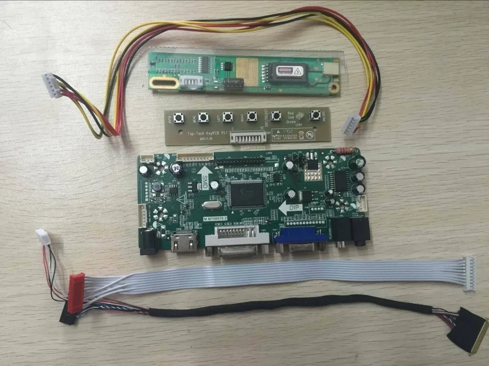 Lvds Driver Board Inverter Monitor Kit for TX39D89VC1FAA HDMI+DVI+VGA+Audio 