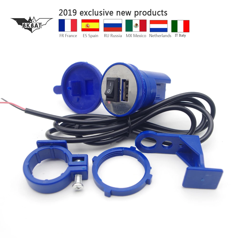 

Motorcycle USB Port Adapter Phone charger COVERS For suzuki gsr 750 honda pcx accessories honda dio af18 ktm exc moto cover