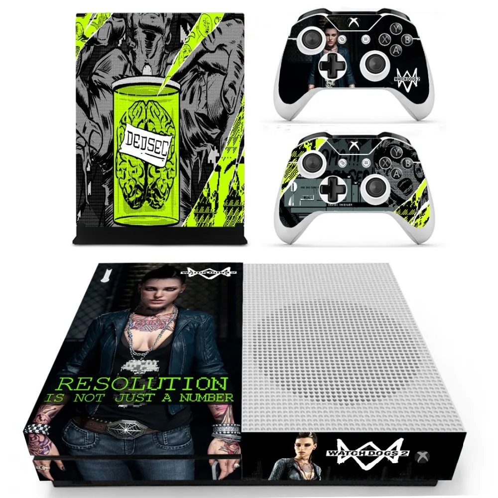 Часы Собаки 2 Кожа Наклейка для Xbox One S консоль и контроллеры тонкая кожа стикер s