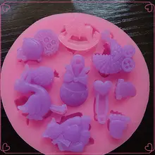 Baby Shower Party 3D Silicone Fondant Mould