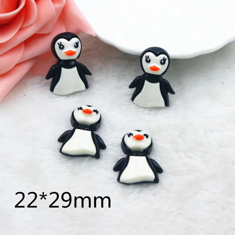 

10pcs/lot flat back resin kawaii penguin animal DIY resin cabochons accessories