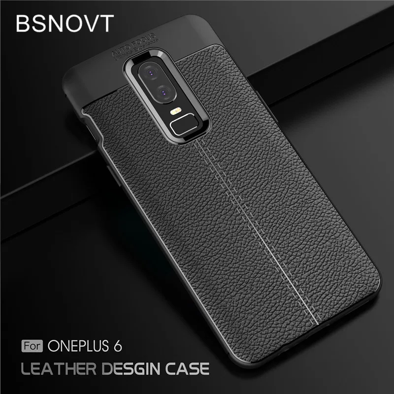 

BSNOVT For Oneplus 6 Case Oneplus A6000 Cover Shockproof Luxury Leather TPU Case For Oneplus 6 Phone Holder Fundas 6.28