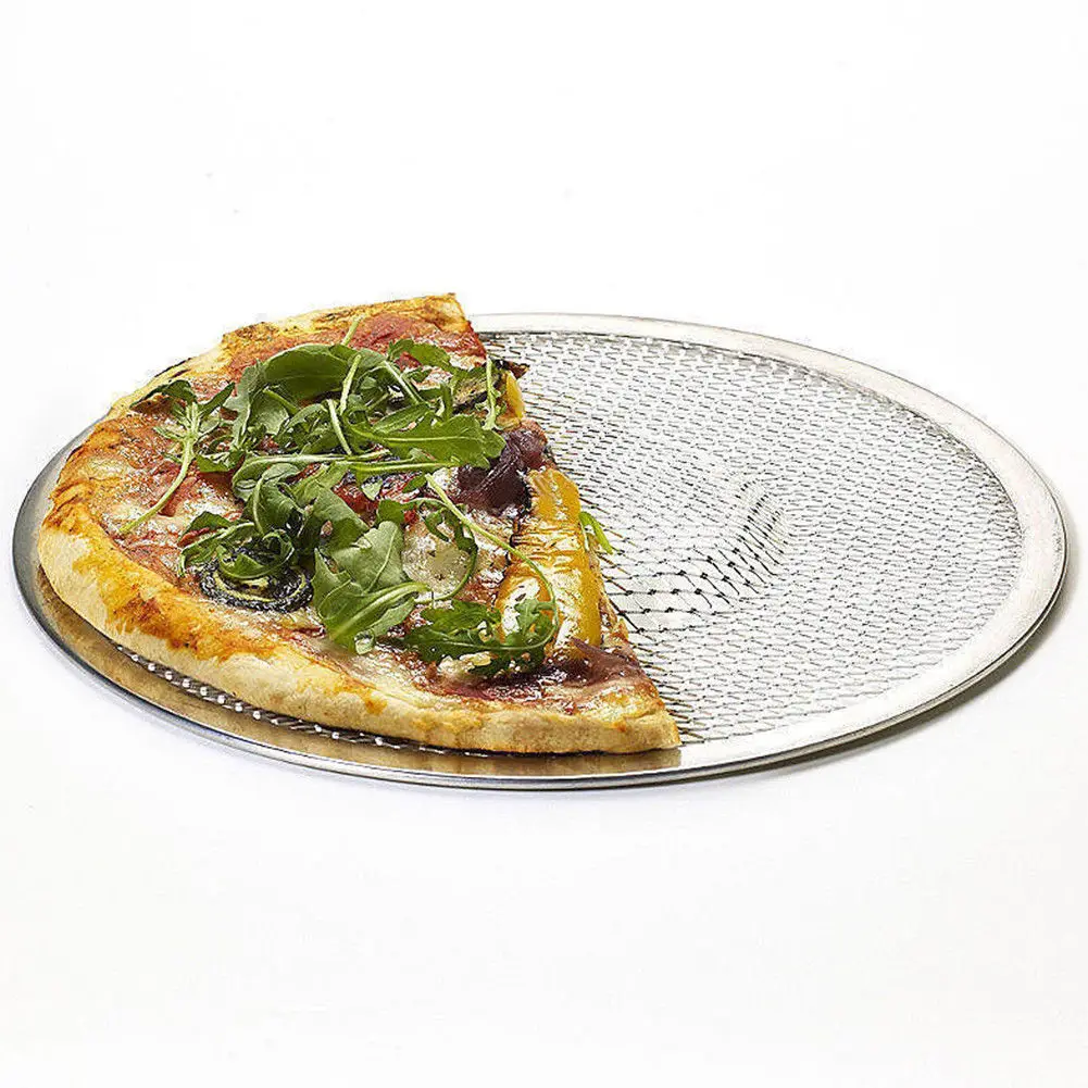 Профессиональная круглая печь для пиццы, противень для выпечки, решетка для барбекю, сетка с антипригарным покрытием