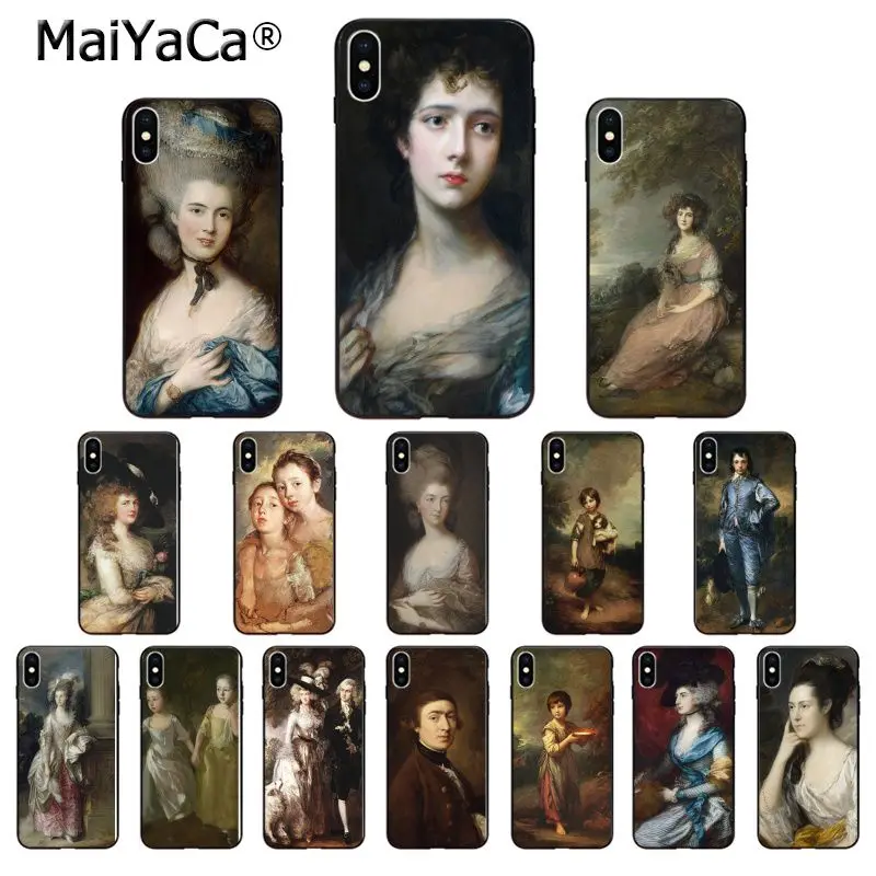 MaiYaCa Classical Portrait art painting High Quality Phone Case for iPhone 6S 6plus 7 7plus 8 8Plus X Xs MAX 5 5S XR | Мобильные