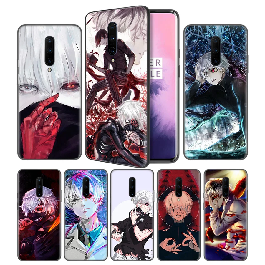 Tokyo Ghoul kaneki ken Soft Black Silicone Case Cover for font b OnePlus b font 6
