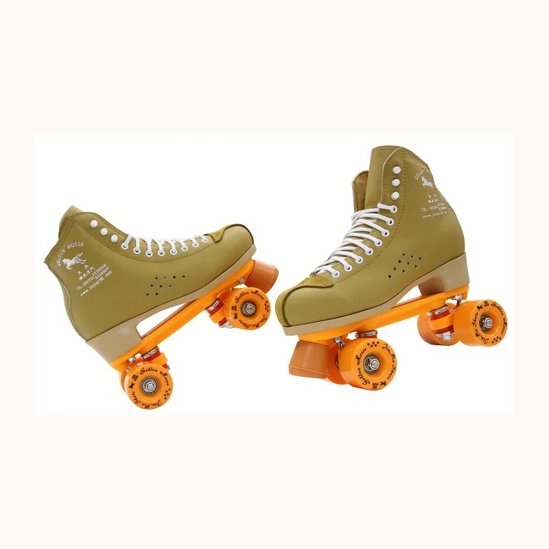 

Children Adult Parenting Two Line Roller Skates Shoes Double Row Skating 4 PU Wheels High Grade PVC Leather Roller Sneakers IB49