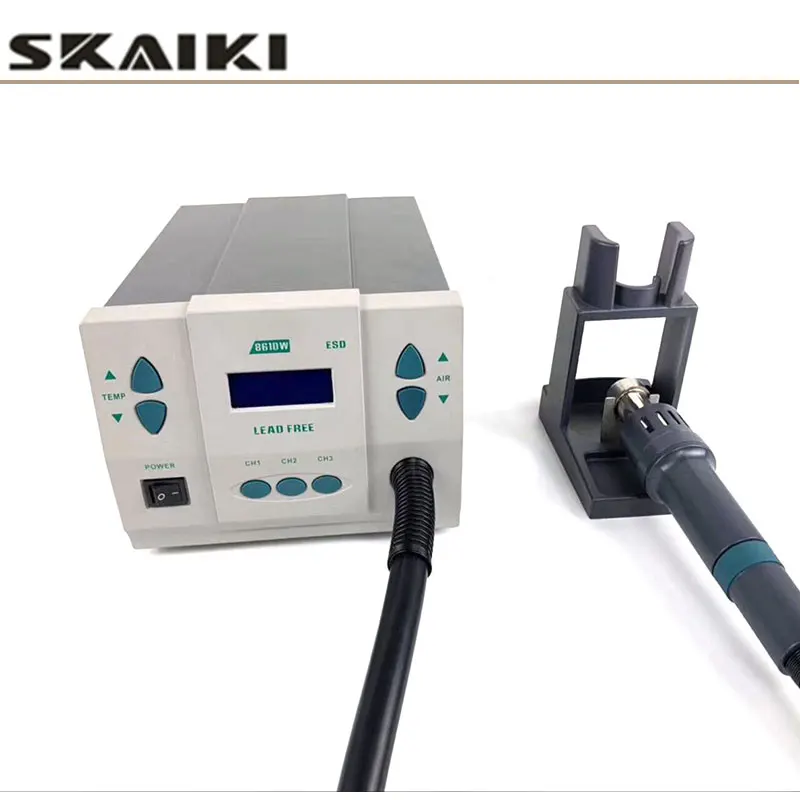 Skaiki 861DW 110 В 220 1000 Вт Бессвинцовая паяльная станция с горячим воздухом