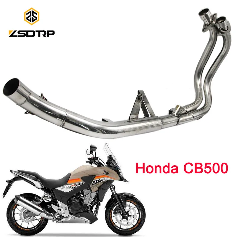 ZSDTRP мотоцикл Modifiy выхлопная труба чехол для honda CB500 модель из нержавеющей стали
