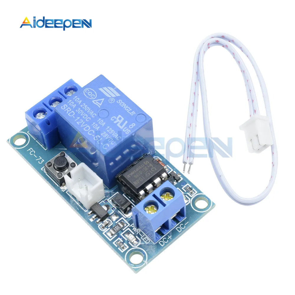 

1 One Channel DC 5V 12V Latching Relay Module with Touch Bistable Switch MCU Control Expansion Board for Arduino