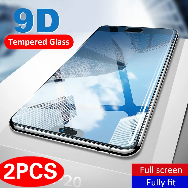 

2PCS 9D Tempered Glass For Huawei P20Lite Y9Prime 2019 P Smart Z Protective Screen Protector For Huawei Mate30 Lite Nova 5 5i 3i