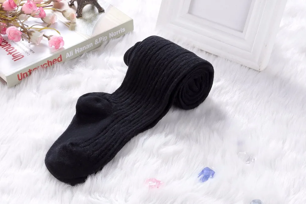 2-12Yrs Children Spring/Autumn Tights Cotton Baby Girl Pantyhose Kid Infant Knitted Collant Tights Soft Infant Clothing